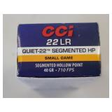 CCi 22lr. Small game 40gr. Hollow point
