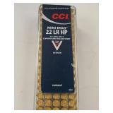 Cci mini mag 22 lr Hp copper plated hollow point