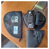 Three holsters one case