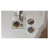 Commemorative Full Color Half Dollars and Quarter