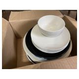 Dinner plates, salad plates & variety box lot