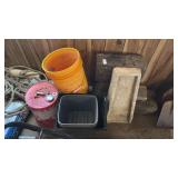 Buckets and Wood Blocks