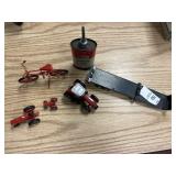 Farmall 460 mini tractor, ERTL trailer & variety