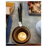 Vintage brass ladle set
