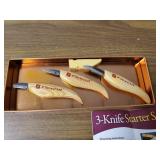 3 knife Starter set