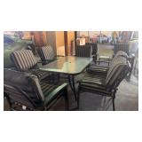 10 Pc Patio Set 8 Chairs 2 Tables