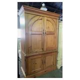 Large Wooden Entertainment Stand