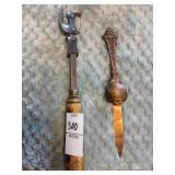 Vintage Sure-Cut can opener, PA Turnpike letter