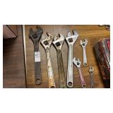 Lot of Adjustable Wrenches