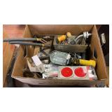 Box of Miscellaneous Hardware, Reflectors, etc.