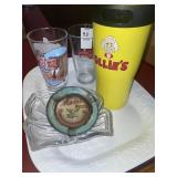 Vintage Moose Beer advertisement ashtray,