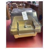 Vintage Floppy Disk Storage Box With Keys