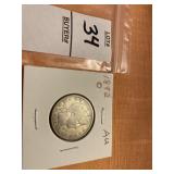 1892 US barber quarter