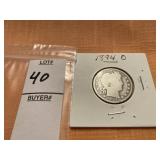 1894 O US Barber Quarter