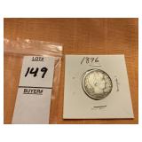 1896 US barber quarter