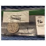 1941 walking liberty silver half dollar