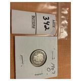 1907 O US barber Dime