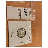 1906 O US barber dime
