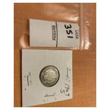 1909 S US  barber dime