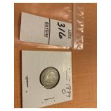 1899 O US barber dime