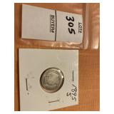 1895S US barber dime