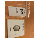 1896S US barber dime