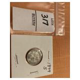 1899S US barber dime