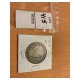 1906 O US barber half dollar