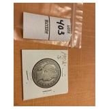 1902S US barber half dollar