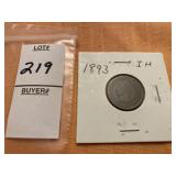 1893 Indian head penny