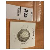 1909D US barber quarter
