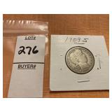 1909 S US barber quarter