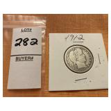 1912 US barber quarter