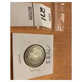 1908 S  US  barber quarter