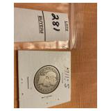 1911 S US barber quarter