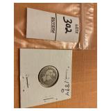 1894 O US barber dime