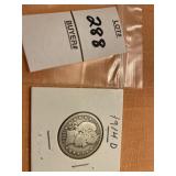 1914 D US barber quarter