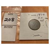 1879 Indian head penny