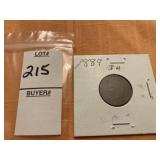 1889 Indian head penny