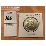 1942 Walking Liberty half dollar