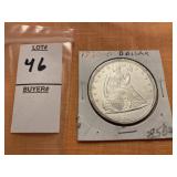 1860 O Seated Liberty dollar