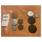 Various United Kingdom and Great Britain coins