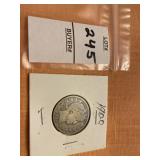 1900 US Barber Quarter