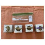 Complete set of barber Liberty half dollars, 1892