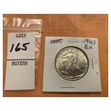 1943 Walking Liberty half dollar