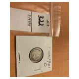 1901 O US barber dime