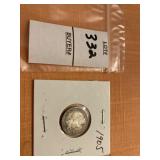 1905 US barber dime