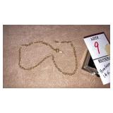 14k fine chain- Broken