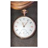 Elgin BW Raymond 17 jewel pocket watch, name in