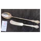 Fine Arts sterling icetea spoon & butter spreader